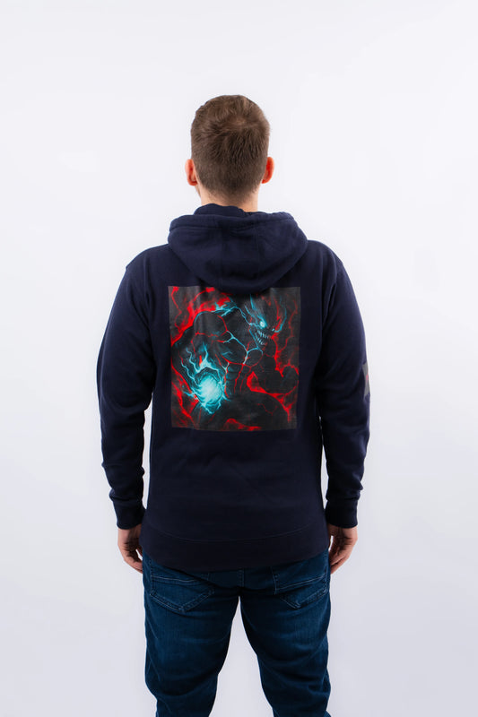 Kaiju Mode Rampage Anime Hoodie Blau | ANIWHEARE