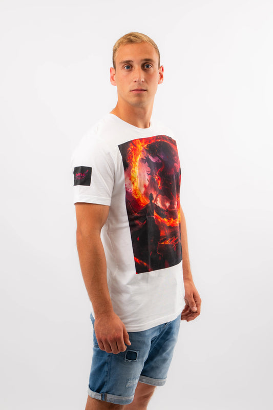 BLAZING HEAR(T)-SHIRT weiß - Aniwheare
