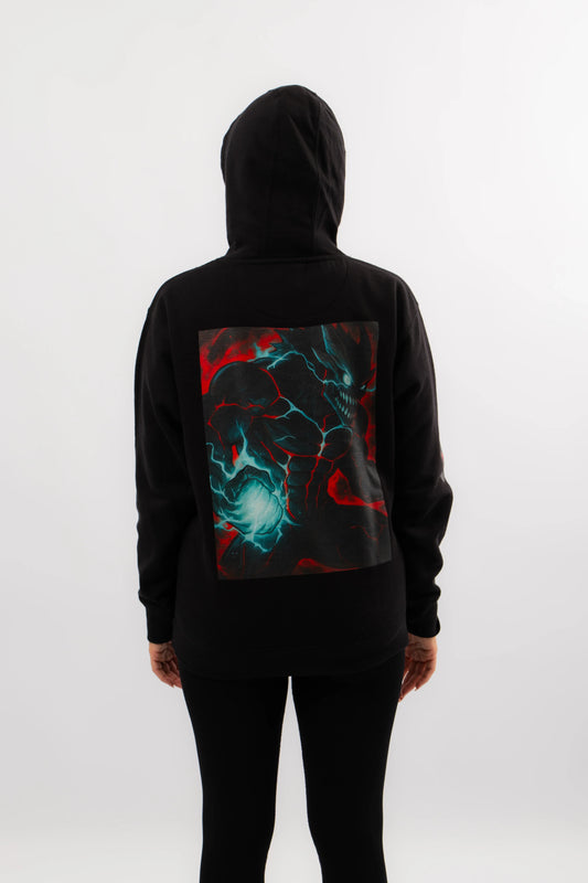 Kaiju Mode Rampage Anime Hoodie Schwarz | ANIWHEARE