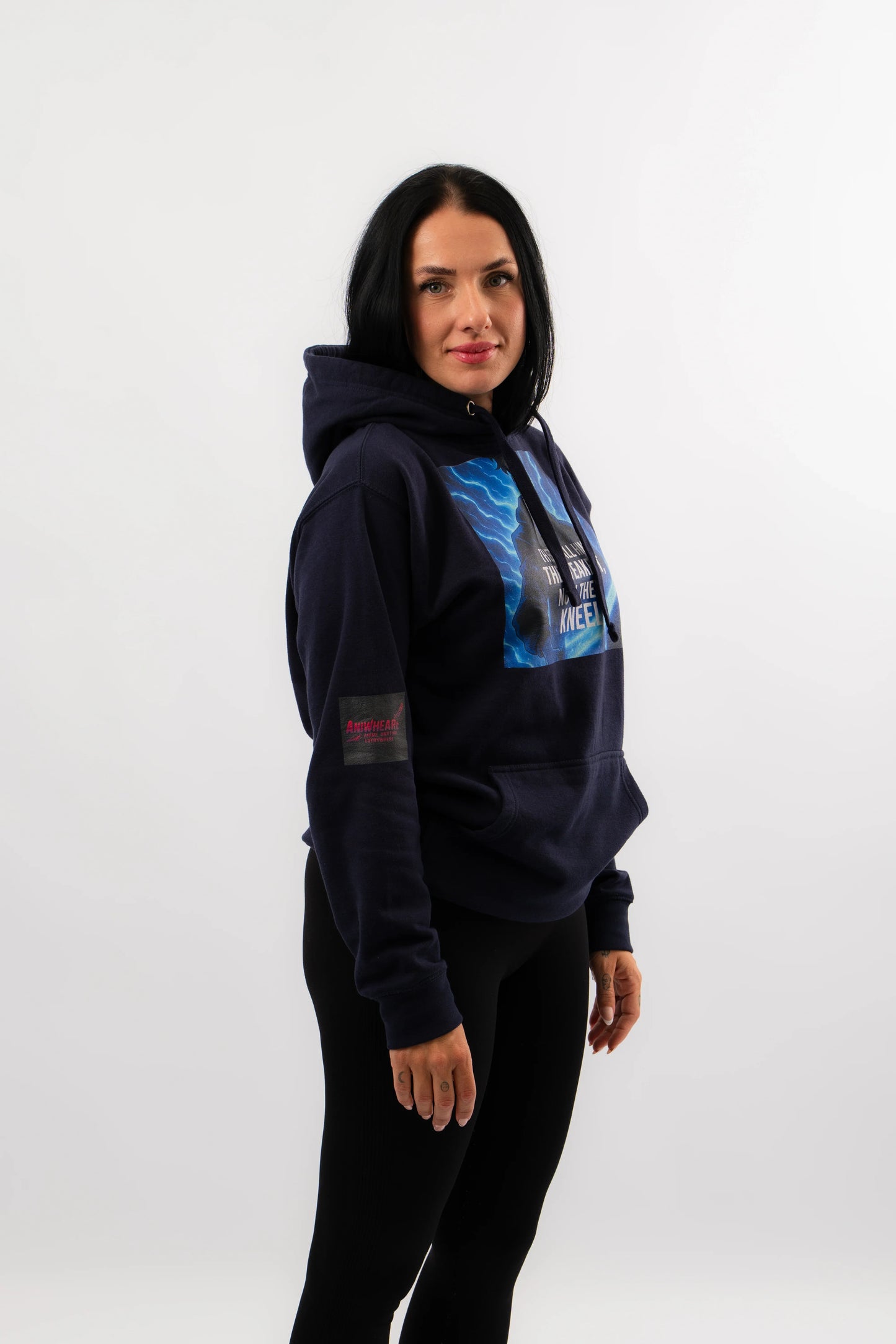 Shadowborn Reign Anime Hoodie Blau Unisex | ANIWHEARE
