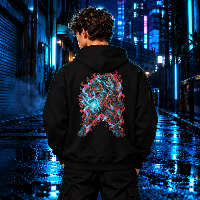 Aniwheare Kaiju Oversized Hoodie