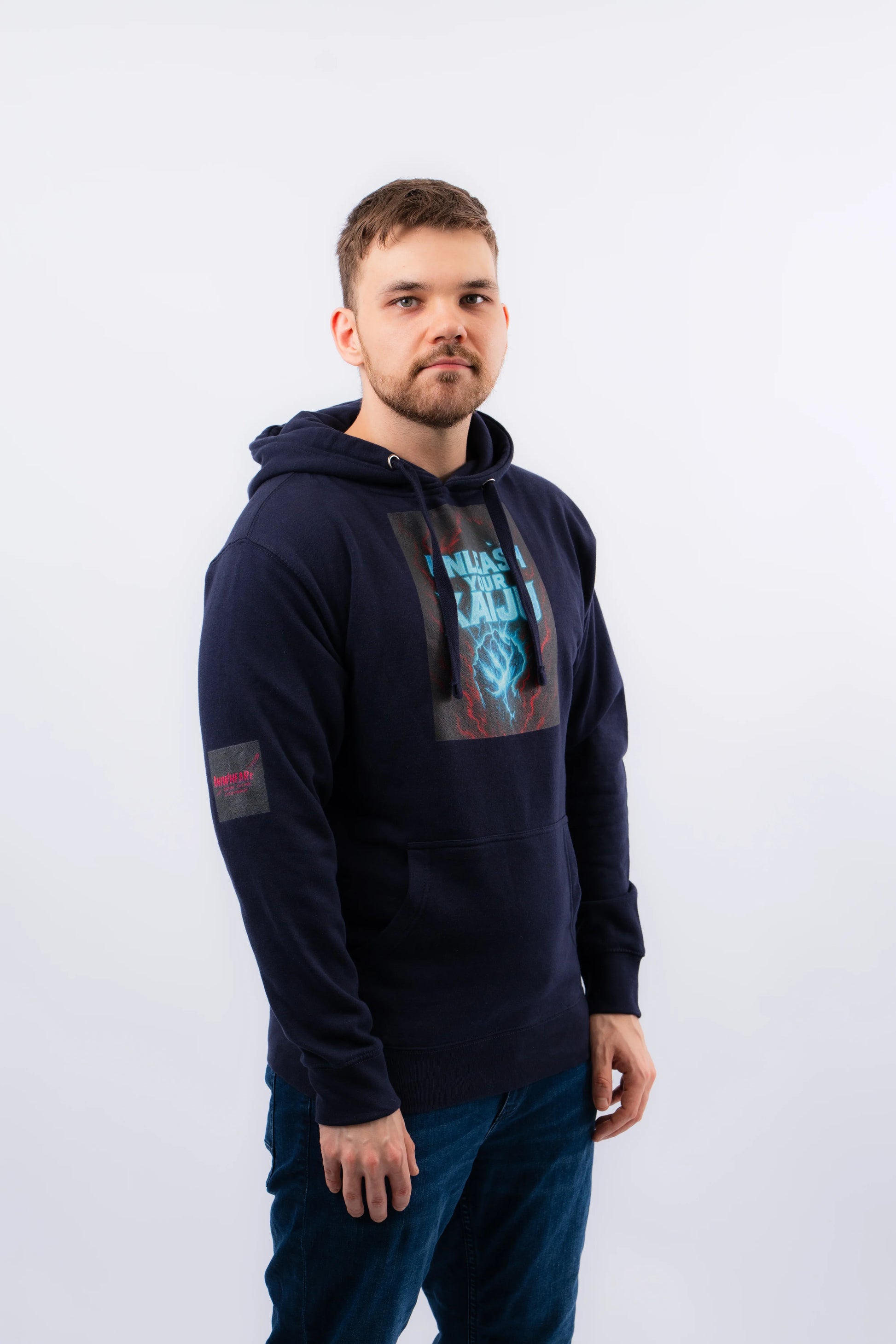 KAIJU MODE RAMPAGE Hoodie marineblau - Aniwheare
