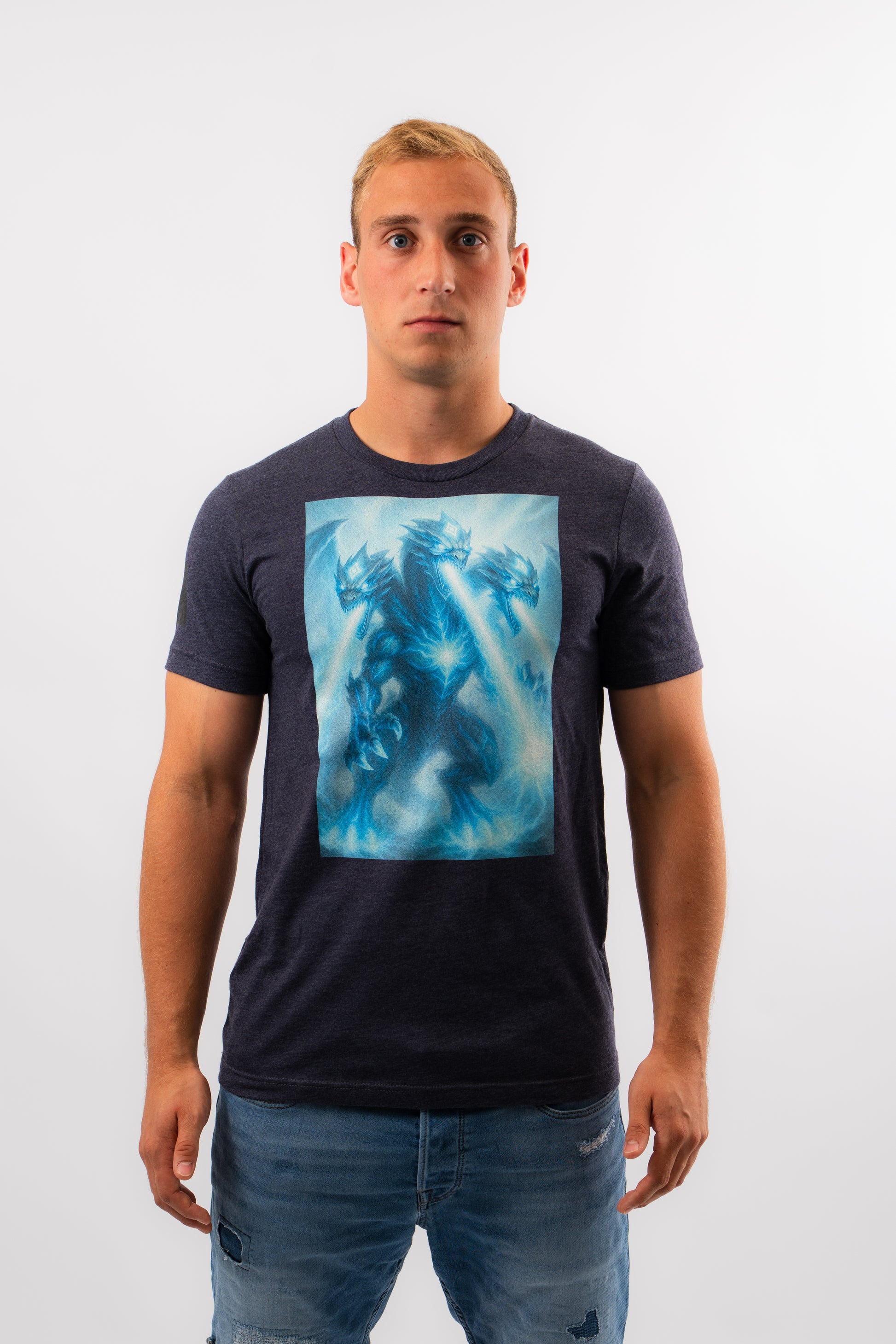 Ultimate Burst Anime T-Shirt Blau Drache | ANIWHEARE
