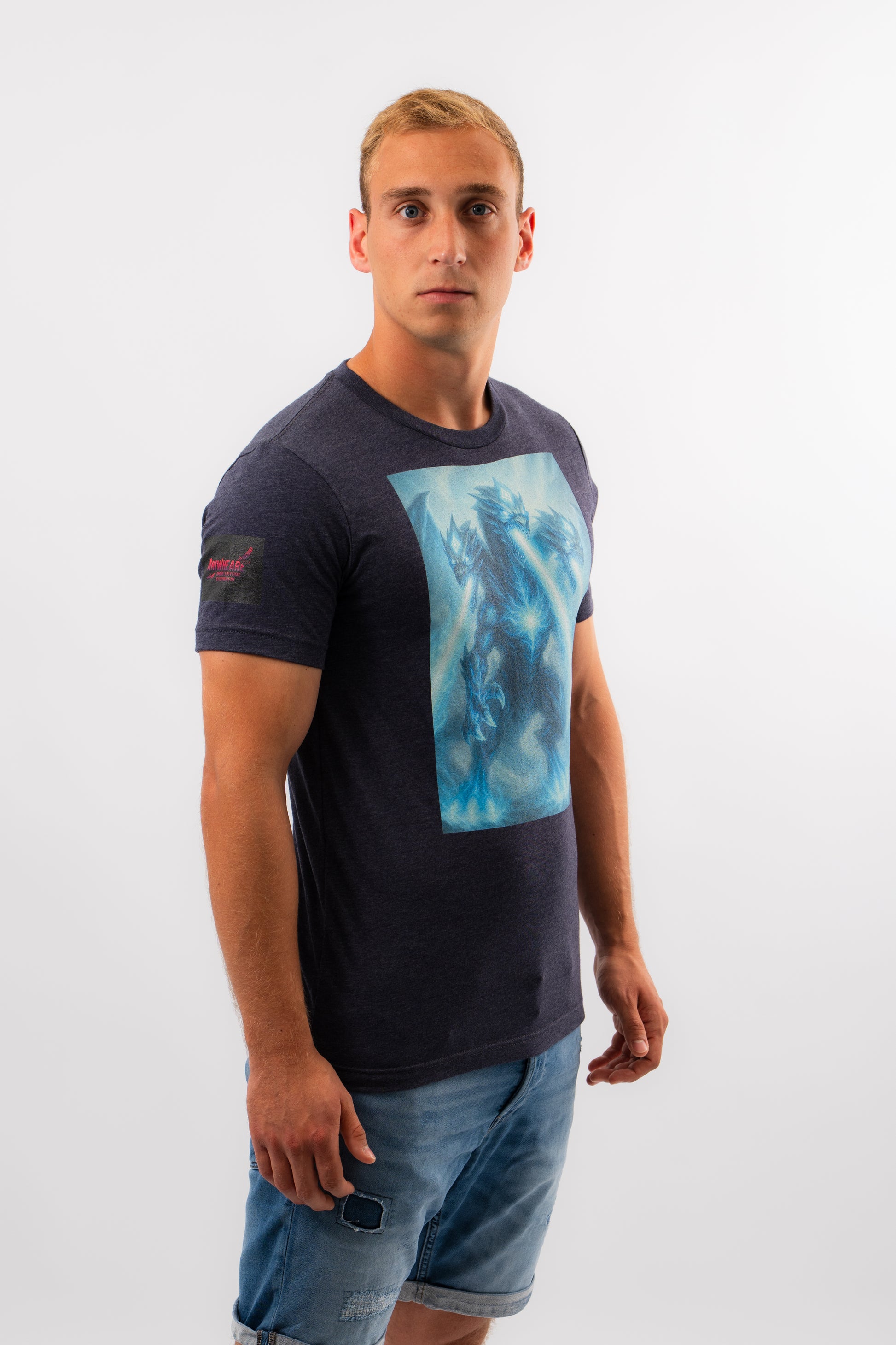 Ultimate Burst Anime T-Shirt Blau Drache | ANIWHEARE