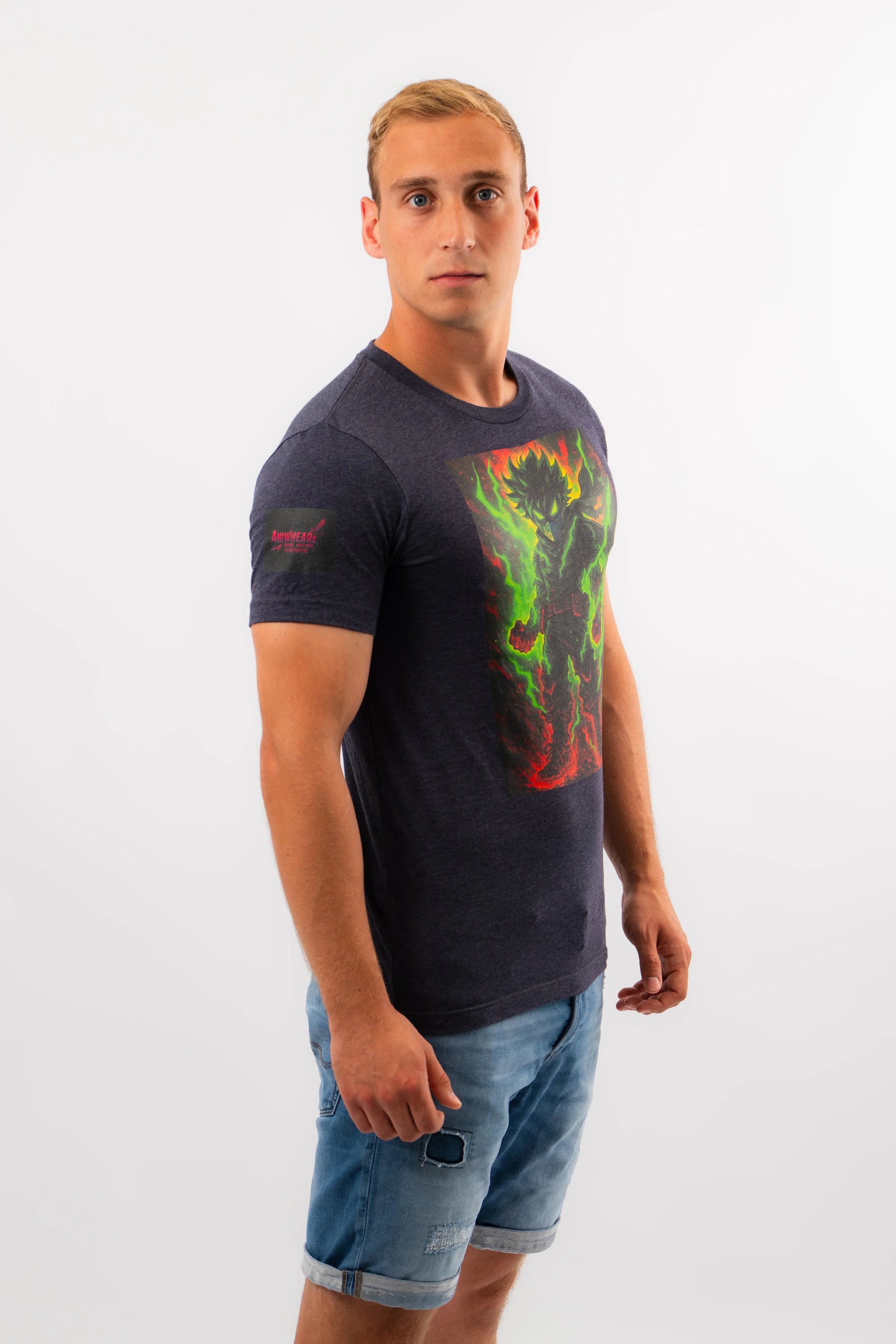 Break the Limit Anime T-Shirt Dunkelblau | ANIWHEARE