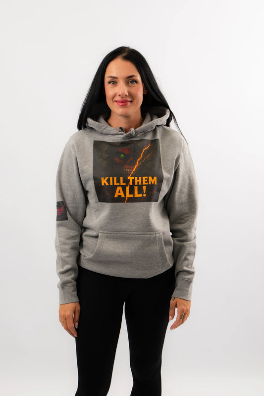 No Mercy Left Anime Hoodie Grau Unisex | ANIWHEARE