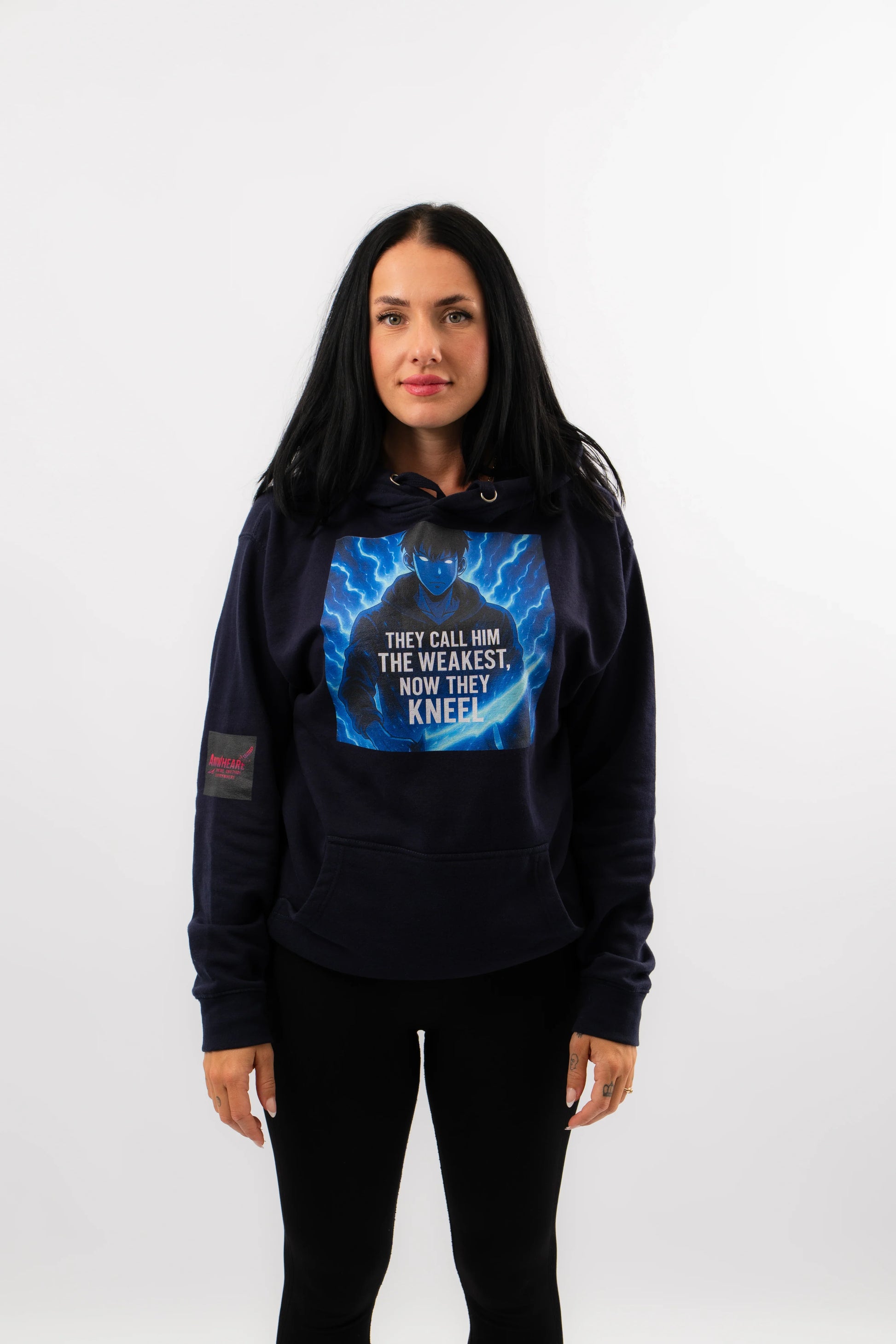 Shadowborn Reign Anime Hoodie Blau Unisex | ANIWHEARE