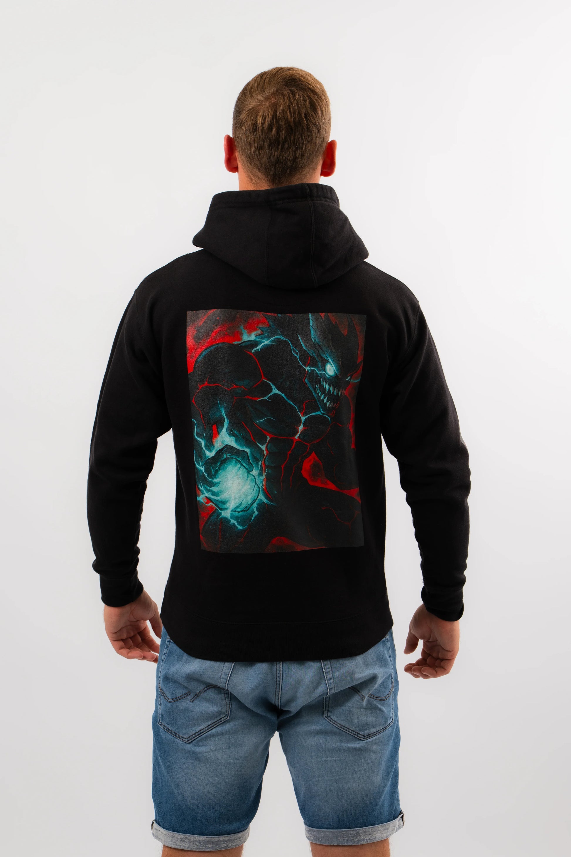 Kaiju Mode Rampage Anime Hoodie Schwarz | ANIWHEARE