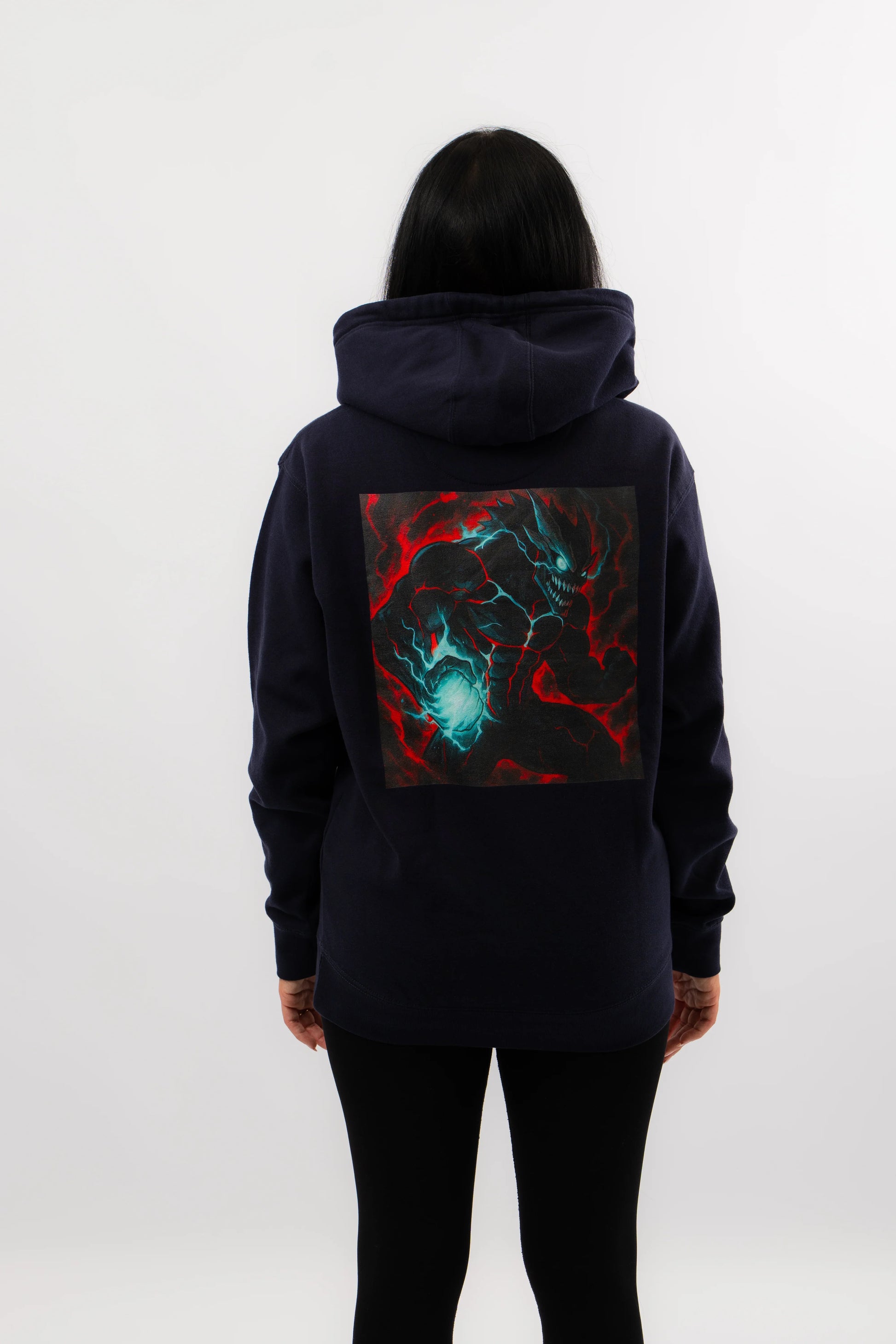 Kaiju Mode Rampage Anime Hoodie Blau | ANIWHEARE
