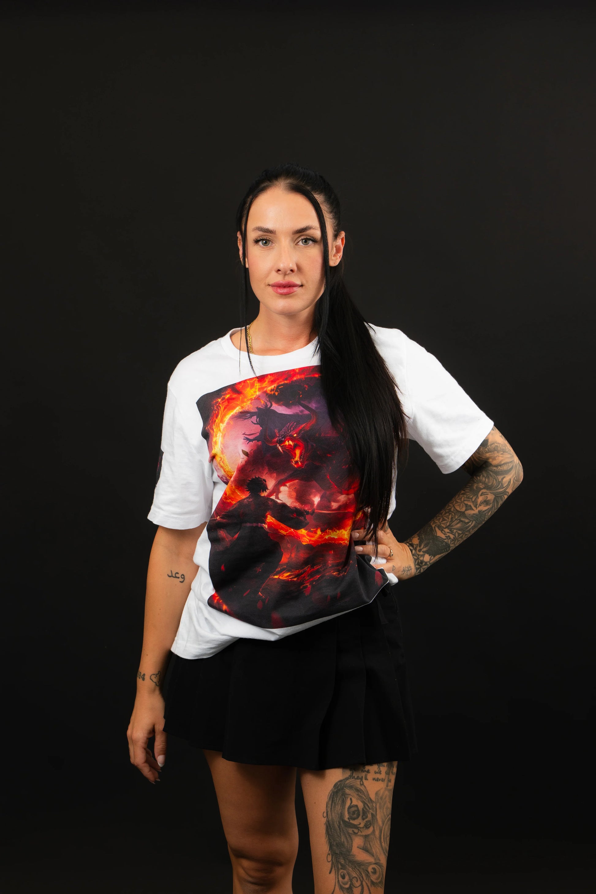 BLAZING HEAR(T)-SHIRT weiß - Aniwheare