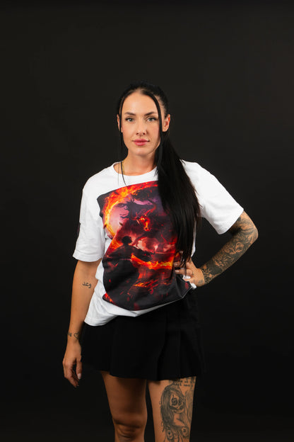BLAZING HEAR(T)-SHIRT weiß - Aniwheare