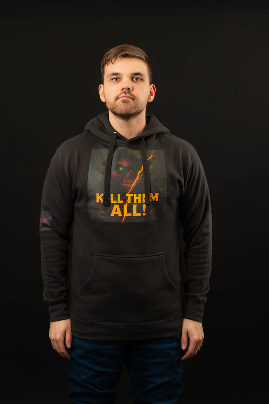 NO MERCY LEFT Hoodie dunkelgrau - Aniwheare