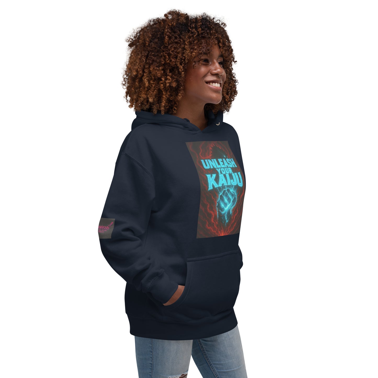 KAIJU MODE RAMPAGE Hoodie marineblau