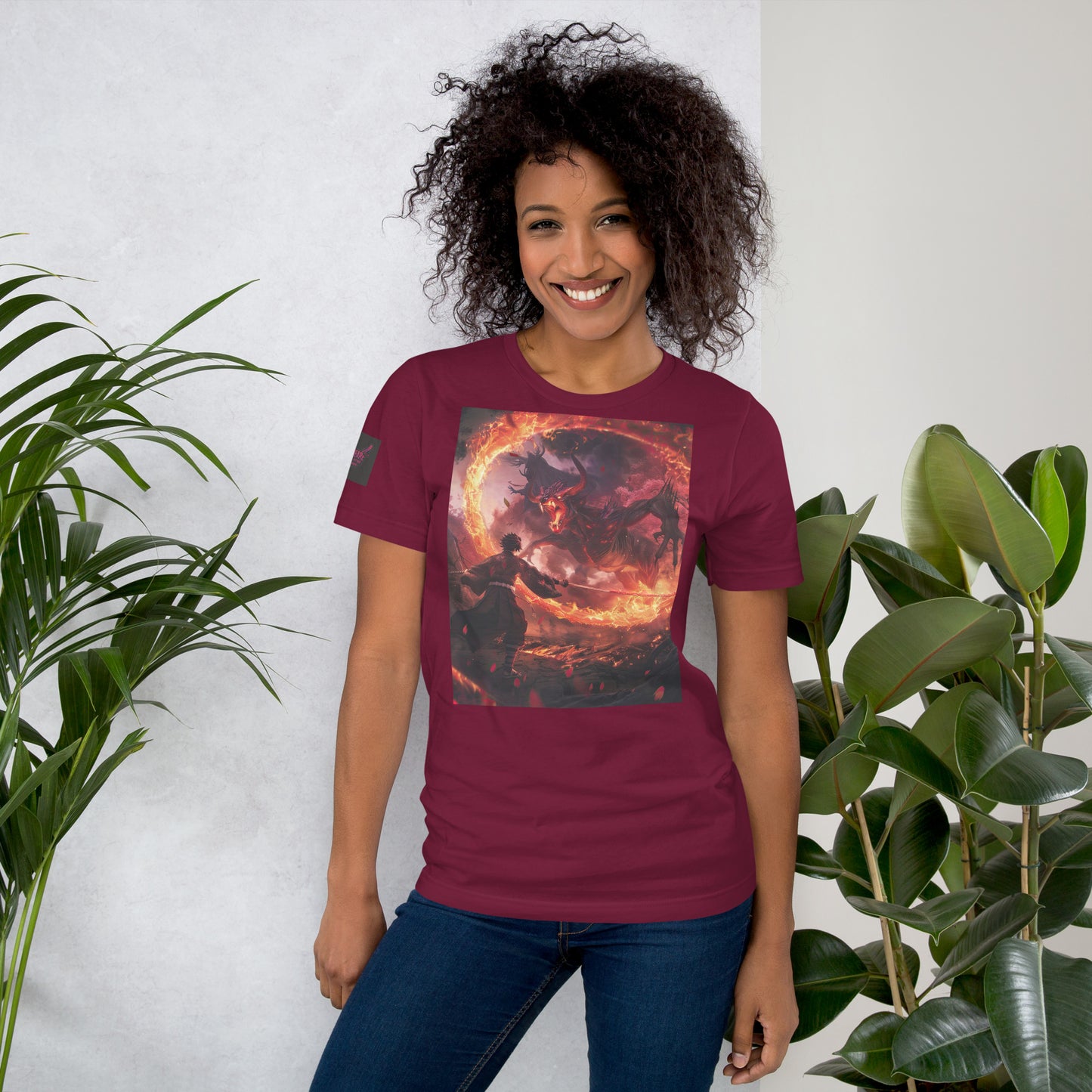 BLAZING HEAR(T)-SHIRT dunkelrot