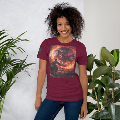 BLAZING HEAR(T)-SHIRT dunkelrot