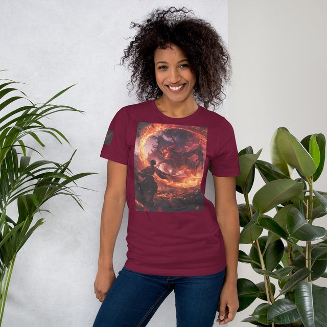 BLAZING HEAR(T)-SHIRT – Dark Red