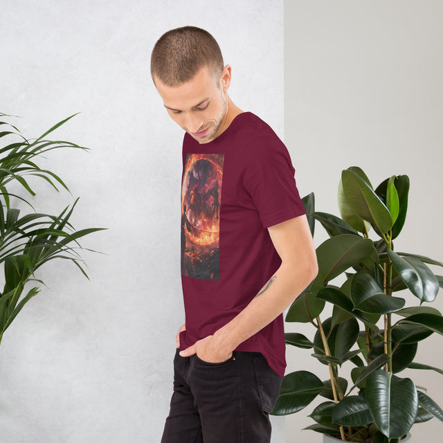 BLAZING HEAR(T)-SHIRT – Dark Red
