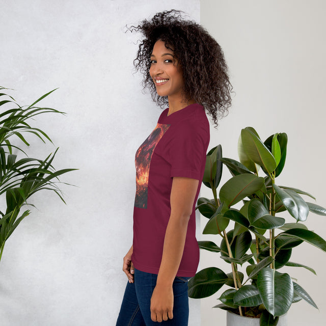 BLAZING HEAR(T)-SHIRT – Dark Red