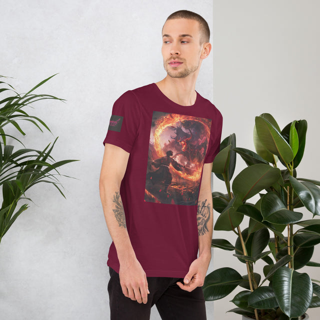 BLAZING HEAR(T)-SHIRT – Dark Red