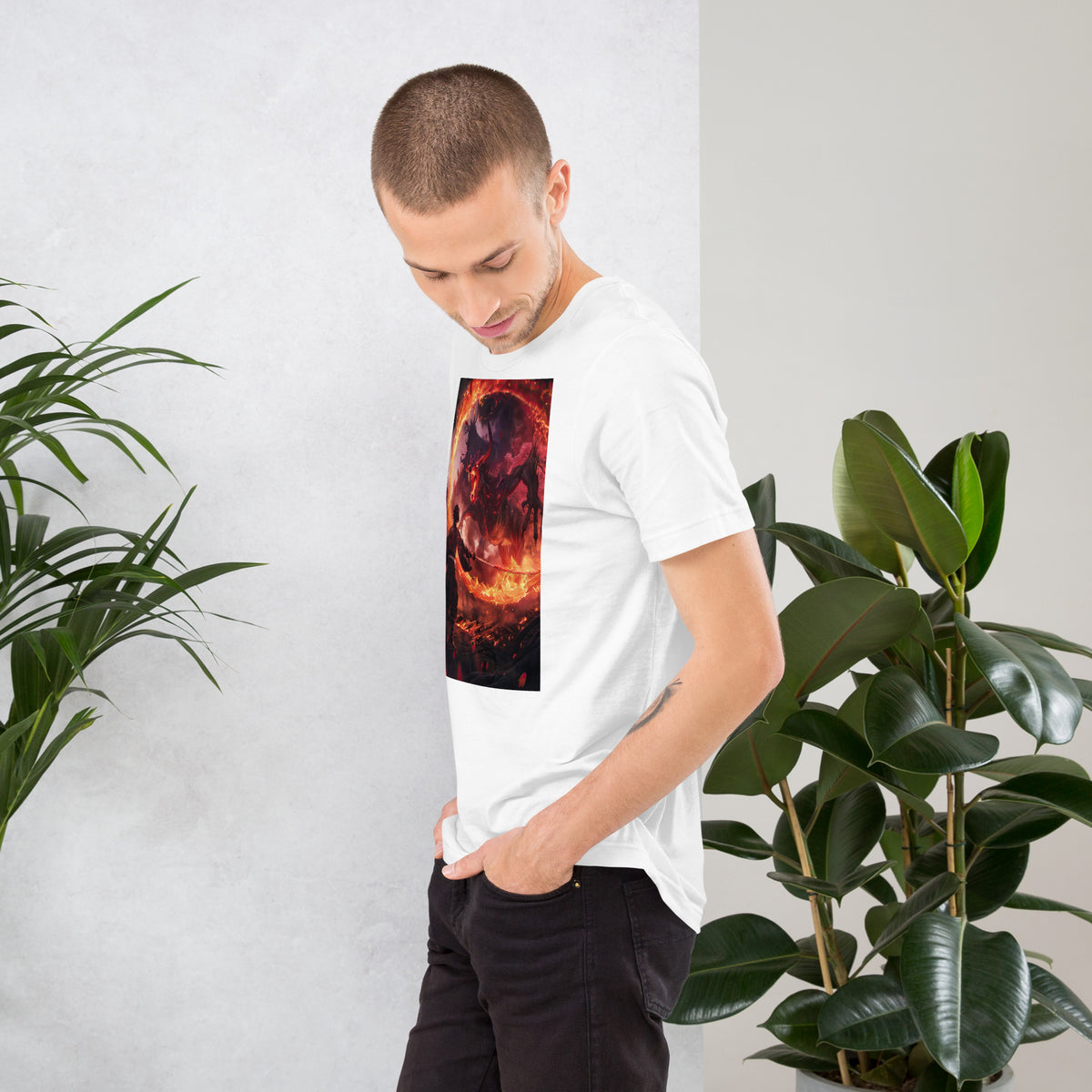 BLAZING HEAR(T)-SHIRT weiß