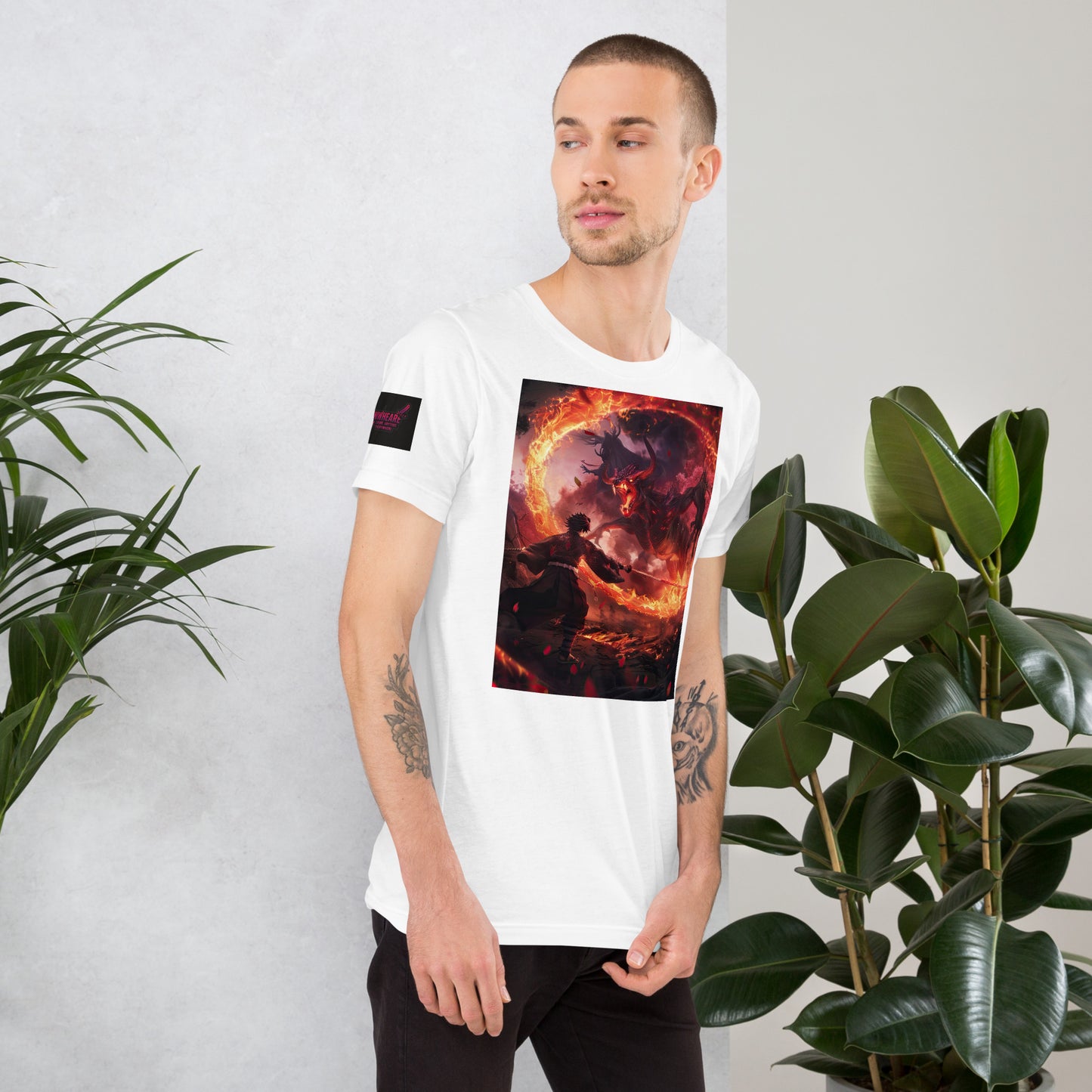 BLAZING HEAR(T)-SHIRT weiß